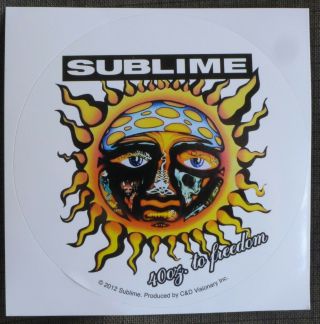 Sublime 40 Ounces To Freedom Sticker/decal Rock Music Ska Band Car Bumper