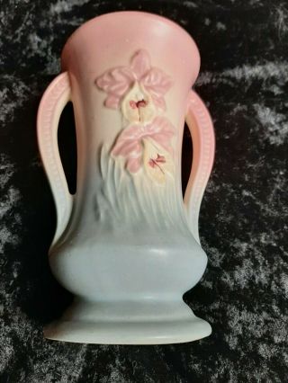 Hull Flower Vase 308 Pink Blue