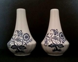Nordic Blue Salt And Pepper Shakers Johnson Brothers Blue Onion England