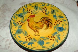 Whole Home French Country Rooster Berries En Provence Salad Plates 2 Exc