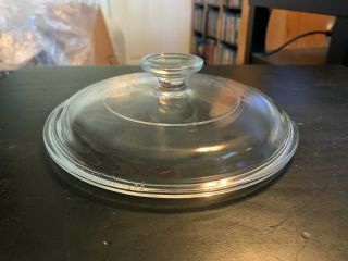 Vintage Pyrex Corning Ware Clear Glass Round 7 5/8 " Replacement Lid 30