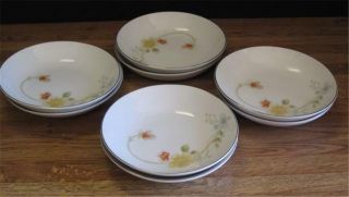 Annabelle Eight 5 1/2 " Berry Dessert Bowls Fine China Of Japan