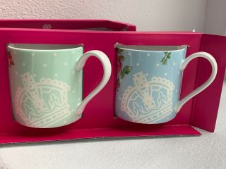 Royal Albert Polka Blue/green/pink Mug Set Of 2