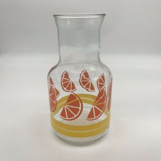 Vintage Libbey Orange Juice Carafe Pitcher Libbey Of Canada