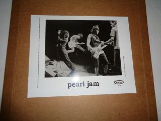 Pearl Jam " 1994 Sony Music 8 X 10 Photo