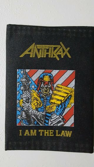 Anthrax I Am The Law Vintage Wallet