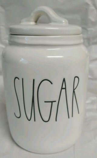 Rae Dunn By Magenta L/l " Sugar " Baby Canister Small Size Htf Rare