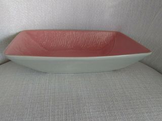 Red Wing Console Bowl,  B2111,  Textura Line,  Gray/pink 12x8 Inch