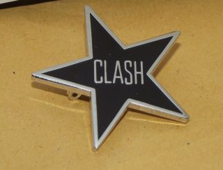 Badge Pin The Clash Punk Wave Joe Strummer 16 Tons Black Star Old Band