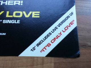 Bryan Adams & Tina Turner - It ' s Only Love / Poster / Advert - 29.  3cm x 22.  4cm 5