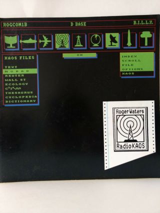 Roger Waters Radio Kaos 1987 Concert Programme