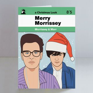 Morrissey & Johnny Marr Ltd Edition A5 Christmas Card The Smiths Indie