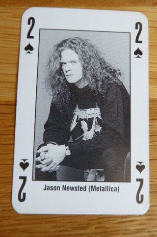 Jason Newsted Metallica Single Card Kerrang The King Of Metal 1990 