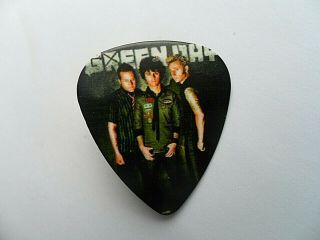 Green Day Guitar Pick Pin / Lapel / Tie Badge