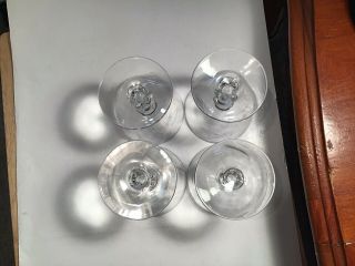 4 Vintage Libbey Rock Sharpe Starglow 8900 Stemed Liquor Cocktail Glasses 4