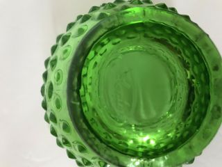 Fenton stamped ball vase green glass 4 - 1/4 