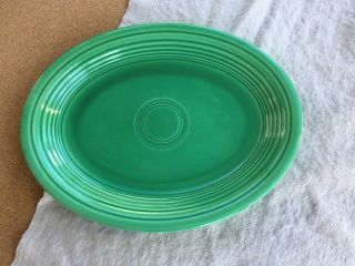 Vintage Hlc Fiesta Oval Platter - Green