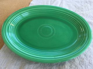Vintage HLC FIESTA Oval Platter - Green 2