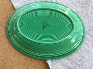 Vintage HLC FIESTA Oval Platter - Green 4