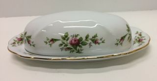 Traditions Fine China Johann Haviland " Mose Rose " Covered Butter Dish