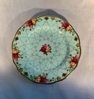 Royal Albert Old Country Roses - Peppermint Damask - Salad/luncheon Plate - 8”