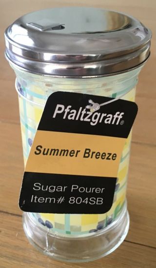 Pfaltzgraff Summer Breeze Glass Sugar Pourer Item 804 Hard To Find Piece