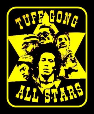 4.  25 " Bob Marley & Wailers Vinyl Sticker.  Tuff Gong Label Decal 4 Bong,  Laptop.