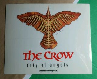 The Crow City Of Angels Clear See Through Movie Rare Sticker