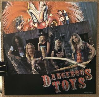 Dangerous Toys Promo Flat 12 " X 12 " Poster Vintage 1989
