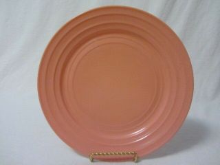 Vintage Hazel Atlas Moderntone Platonite Pink 9 " Dinner Plate
