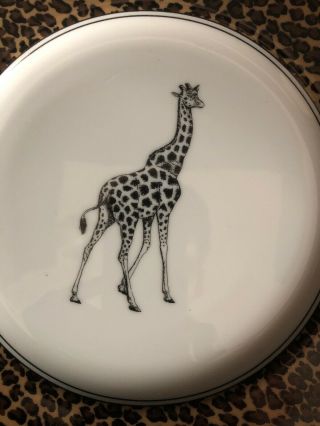 Fitz And Floyd Collectors series “Serengeti” giraffe Fine Porcelain Plate 2