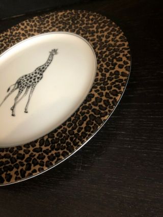 Fitz And Floyd Collectors series “Serengeti” giraffe Fine Porcelain Plate 4