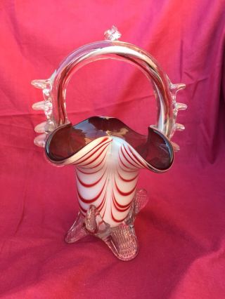 Italian Art Glass Murano Vase Ornament Collectible Item.