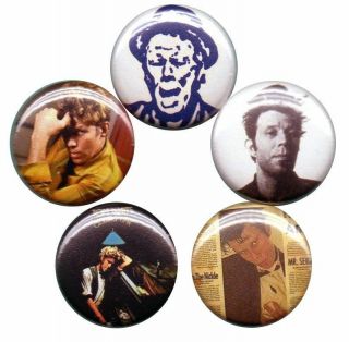 Tom Waits Set Of 5 Pins - Buttons - Badges Small Change Asylum