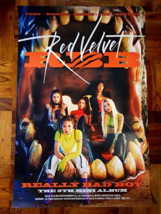 Red Velvet - Rbb (5th Mini Album) Official Unfolded Poster Hard Tube Case