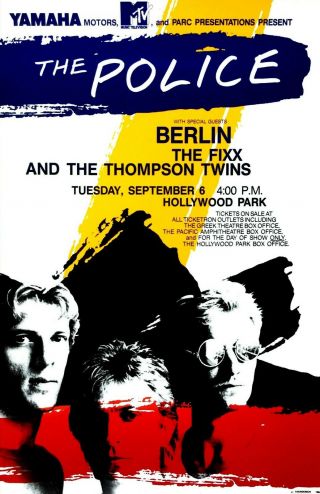 The Police 13x19 Concert Poster