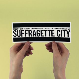 David Bowie Sticker " Suffragette City " Fame,  Ziggy Stardust,  Iggy Pop,  Ashes To