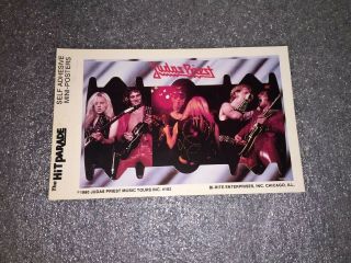 1980 Judas Priest British Steel Mini Poster Sticker C2