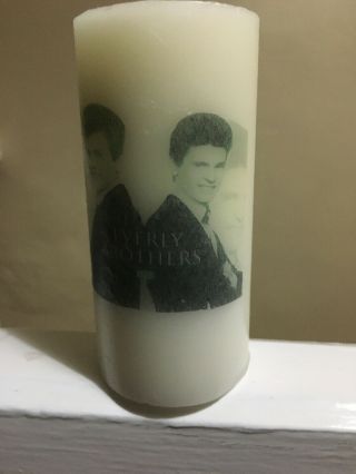 The Everly Brother Collectable Candle Memorabilia 5 Inches High.  Rare 2