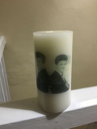 The Everly Brother Collectable Candle Memorabilia 5 Inches High.  Rare 3