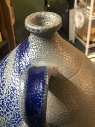 Eldreth Salt Glazed Stoneware Pottery JUG 10 1/2 - 11” Signed And Dated On Bottom 3
