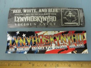 Lynyrd Skynyrd 2003 Red,  White And Blue Promotional Sticker Old Stock