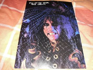 Alice Cooper / Def Leppard Double Sided Poster - A4 Kerrang 1980 