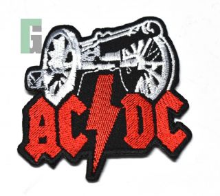 Ac/dc Cannon Vintage Rock Iron On Patch