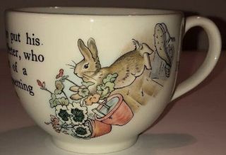 Vintage Wedgwood,  England - Beatrix Potter Peter Rabbit Tea Cup Euc