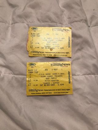 2x Deep Purple Tickets Stubs Men 6th Nov 2004