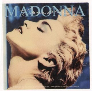Sticker Madonna True Blue (boy Toy 2009) Licensed Stop Buying Bootlegs