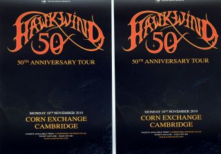 Hawkwind 2019 50th Anniversary Tour Flyers X 3