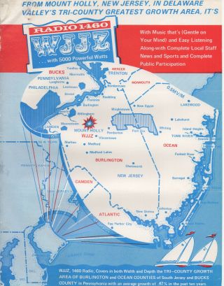 Wjjz 1460 Mt Holly Jersey Radio Coverage Map