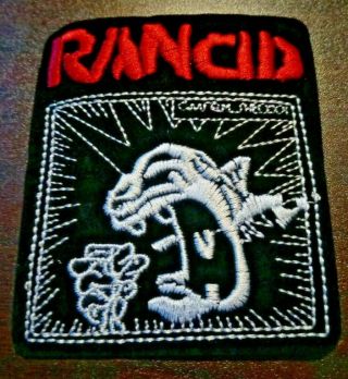 Rancid 3.  6 " X 3.  1 " Iron On Patch (black/red) Punk Rock